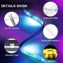 Shotory Led Lights for Bedroom, Bluetooth APP Control Color Changing LED Strip Lights, Music Sync, Waterproof 5050 LED Lights 32.8ft for Party, Home, Game Room, Kitchen