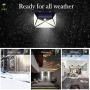 Solar Lights Outdoor [270 LED/4 Working Mode]Solar Motion Sensor Light Outdoor Wireless IP 65 Waterproof Outdoor Lights for Garden Fence Patio Garage (2 Pack)