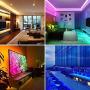 Nitasa LED Strip Lights,5050 RGB Smart LED Lights for Bedroom,32.8ft Color Changing Strip Lights with Bluetooth APP, Sync to Music Bedroom, Party, Holiday Decoration