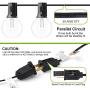 String Lights - Baxstel G40 with 27pcs Edison Light Bulbs, 25FT Clear Globe Patio Lights Outdoor Waterproof for Backyard Porch Balcony Indoor/Outdoor Commercial Decoration… String Lights - Baxstel G40 with 27pcs Edison Light Bulbs, 25FT Clear Globe Patio Lights Outdoor Waterproof for Backyard Porch Balcony Indoor/Outdoor Commercial Decoration…
