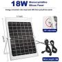 Solar Flood Lights Dusk to Dawn，Solar Security Lights Outdoor IP67 Waterproof 800LM 5000K 16.4ft Cable Outdoor Solar Lights 2-in-1 with Remote Outdoor Security Lighting for Barn,Garden,Pool,Garage