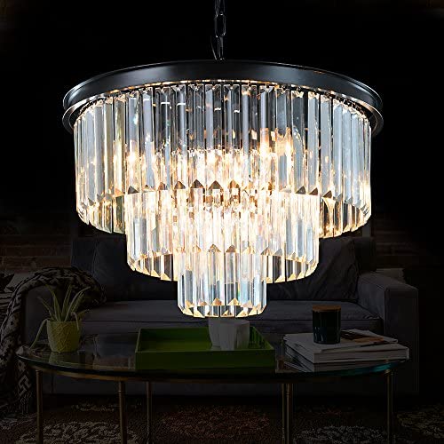 Meelighting 8 Lights Modern Contemporary Crystal Chandeliers Lights Pendant Ceiling Chandelier Lighting Fixture 3-Tier for Dining Room Living Room Meelighting 8 Lights Modern Contemporary Crystal Chandeliers Lights Pendant Ceiling Chandelier Lighting Fixture 3-Tier for Dining Room Living Room