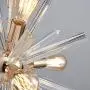 Saint Mossi 9-Light Vintage Pendant E26 Base Modern Gold Sputnik Hanging Light Crystal Industrial Hanging Pendant Light Fixture for Kitchen Dining Room Bedroom