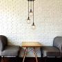Pathson Industrial Island Pendant Lights, 3-Lights Dining Pendant Lighting with Globe Glass, Vintage Hanging Lamp Fixtures for Kitchen Living Room Bedroom (Black)