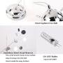 GDNS 12 Pcs Lights Chandeliers Firework LED Light Stainless Steel Crystal Pendant Lighting Ceiling Light Fixtures Chandeliers Lighting,Dia 23.5 inch