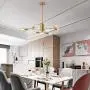 Mid Century Sputnik Chandelier 6 Lights Brushed Brass Modern Pendant Lighting Ceiling Sputnik Light Fixture by Xilicon Mid Century Sputnik Chandelier 6 Lights Brushed Brass Modern Pendant Lighting Ceiling Sputnik Light Fixture by Xilicon