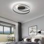 Simple Acrylic Modern Flush Mount Ceiling Lights for Living Room Bedroom Led Pendant Chandeliers fixtures Lighting with Dimmable Remote Control