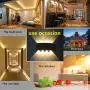 US Sense 180 Degrees Rotation Modern LED Wall Light 8 W LED Wall Sconce Up Down Wall Lamp Aluminium Wall Lights for Living Room, Bedroom, Hallway, Staircase and Corridor with 8 LEDs