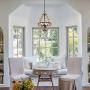 Farmhouse Orb Chandelier, Rustic Industrial Pendant Lighting, Wood Light Fixture Brown 4-Lights Chandeliers for Dining & Living Room