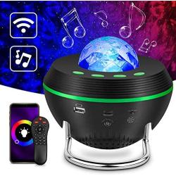 Galaxy Projector for Bedroom,GoLine Star Light Projector, Ocean Projector Night Light with Bluetooth Speaker Echo Alexa for Party Room,Best Christmas Birthday Gifts for Men Women Kids Babies.