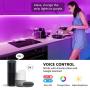 LE LED Strip Lights, WiFi Smart Color Changing LED Strips, SMD 5050 LED Rope Light, App&Remote Controlled, Tape Light for Bedroom, Home and Kitchen