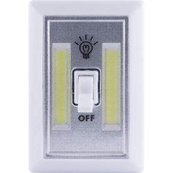 Lights By Night Wireless LED Light Switch, Battery Operated, 100 Lumens, Manual On/Off Toggle Switch, Portable Light Switch, Wireless, Easy to Use Stick-On LED Lights, No Wiring Needed, White, 39641