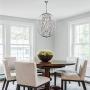 ANJIADENGSHI Modern Globe Crystal Chandeliers 9-Light Chandelier Lighting Metal Globe Pendant Lighting Fixture with Adjustable Hanging Light Fixture for Dining Living Room Foyer Bedroom， Chrome