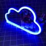 Cloud Neon Sign Decorative LED Night Light Art Wall Decor for Bedroom Birthday Party Powered by Battery/USB (Blue)