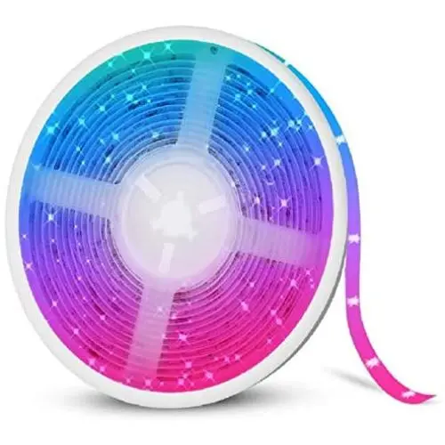 Led Strip Lights Sync to Music 16.4ft, TASMOR 5050 RGB Color Changing LED Strip IP65 Waterproof LED Light Strip with Remote for Home, Room, Bar, Party