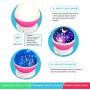 Star Projector, MOKOQI Night Light Lamp Fun Gifts for 1-4-6-14 Year Old Girls and Boys Rotating Star Sky Moon Light Projector for Kids Bedroom Decor (Pink)