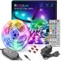 Nexillumi 16.4 Foot LED Strip Lights with Remote Music Sync LED Lights for Bedroom Color Changing SMD5050 RGB LED Strip Lights