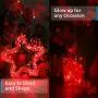 Ariceleo USB Powered Fairy Lights, 50 led 16 ft. USB Plug in Copper Wire USB String Lights for Bedroom Christmas Decoration Wedding Party Firefly Lights (Red,1 Pack)