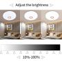 Huamai LED Ceiling Light 50W WiFi Control Ceiling Light, dimmable, Multi-Color, Voice Control and APP Control and Remote Control, Compatible with Alexa and Google Assistant. Indoor Party Light