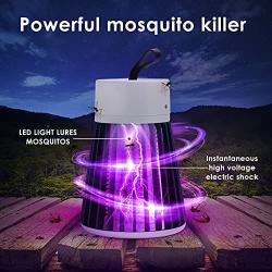 Bug Zapper Hangable Green Electric UV Insect Catcher & Killer for Flies,Fly Trap Lamp Mosquitoes,Gnats & Other Small to Large Flying Pests for Home, Kitchen,Garden,Patio,Camping & More(with Free Plug