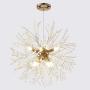 LuKLoy Super Beautiful Chandelier Pendant Lamp Kitchen Island Dining Room Loft Firework Hanging Light Post Modern Dandelion Crystal LED Lighting Fixture (Cold White LED, 40cm Diameter)