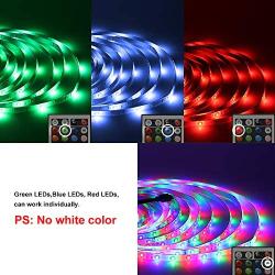 Daybetter Led Strip Lights Waterproof 10M 32.8ft Color Changing RGB 3528 600 LEDs, Led Lights for Bedroom,Holiday