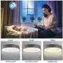 Invisible Ceiling Fan with Light Remote Control Dimmable 3 Speed LED Low Profile Semi Ceiling Lamp Timing Bedroom Dining Living Room Invisible Ceiling Fan with Light Remote Control Dimmable 3 Speed LED Low Profile Semi Ceiling Lamp Timing Bedroom Dining Living Room