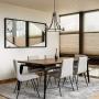 Emliviar Modern Farmhouse Dining Room Chandelier, 5-Light Kitchen Pendant Light in Oil Rubbed Bronze Finish, 010-5 ORB