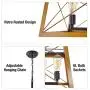 HMVPL 4 Lights Vintage Pendant Lighting Fixtures, Farmhouse Swag Chandeliers Hanging Lamp Ceiling Island Light for Kitchen Dining Room Bedroom Foyer Hallway Front Door