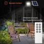 Solar Flood Lights Outdoor Remote Control Solar Power Led Lights 10W 500LM 25 LEDs IP65 Waterproof Solar Wall Lamp Floodlights for Gutter Shed,Business Sign