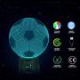 Soccer 3D LED Night Light Touch Table Desk Optical Illusion Lamps, Elstey 7 Color Changing Lights with Acrylic Flat & ABS Base & USB Charger…