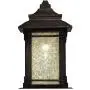 Hickory Point Rustic Farmhouse Outdoor Wall Light Fixture Walnut Bronze 16 1/2'' Frosted Cream Glass for House Porch Patio - Franklin Iron Works