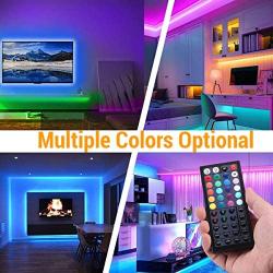 40ft LED Strip Lights, RGB LED Light Strip with RF Remote, 5050 LED Tape Lights Color Changing LED Strip Lights for Bedroom, Kitchen, Home Lighting, Mirror, Bar, Cabinet, Ceiling, TV, Party