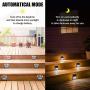 Solar Step Lights with Larger Battery Capacity JACKYLED 8-Pack Stainless Steel Bright 3 LED Solar Powered Deck Lights Weatherproof Outdoor Lighting for Steps Stairs Decks Fences Paths Patio Pathway