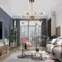 T&A Sputnik Chandelier Modern 8 Lights Brass Pendant Lighting Light Gold Mid Century Ceiling Lighting Fixture for Dining Room Bed Room Kitchen