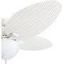 Honeywell 50508-01 Palm Island 52-Inch Tropical Ceiling Fan with Cased White Bowl Light, Five Palm Leaf/Wicker Blades, Indoor/Outdoor, White