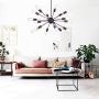 VINLUZ Sputnik Chandelier Oil Rubbed Bronze 18 Light Modern Pendant Lighting Rustic Dining Room Ceiling Light Fixtures UL Listed