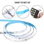 50ft /15M LED Strip Lights Kit, Flexible Led Light Strip Color Changing 5050 RGB with WiFi Bluetooth Remote Phone App Controller, LED Rope Lights Strip Sync to Music for Bedroom,Party and Home