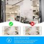 Vintage LED Edison Bulb, 6W, Equivalent 60W, Daylight White 4000k, Non-Dimmable Led Filament Light Bulb, E26 Base, High CRI 95+ Led Bulb, Clear Glass for Bathroom Kitchen Dining Room, Pack of 5