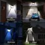 Solar Lights Outdoor 228LED, YZAA Solar Motion Sensor Lights 3 Modes Solar Security Lights with 270° Wide Angle Wireless IP56 Waterproof Outdoor Lights for Garden Patio Fence Pathway (6 Pack) Solar Lights Outdoor 228LED, YZAA Solar Motion Sensor Lights 3 Modes Solar Security Lights with 270° Wide Angle Wireless IP56 Waterproof Outdoor Lights for Garden Patio Fence Pathway (6 Pack)