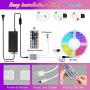 LED Strip Light 55ft DLIANG RGB Flexible Tape Lights 5050 SMD RGB 480 LEDs Non Waterproof 16M Rope Light with 44 Keys IR Remote Controller and 24V Power Adapter for Home Kitchen Party Deco