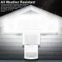 Solar Lights Outdoor, AmeriTop Super Bright LED Solar Motion Sensor Lights with Wide Angle Illumination; 1600LM 6000K, 3 Adjustable Heads, IP65 Waterproof Outdoor Security Lighting (White) Solar Lights Outdoor, AmeriTop Super Bright LED Solar Motion Sensor Lights with Wide Angle Illumination; 1600LM 6000K, 3 Adjustable Heads, IP65 Waterproof Outdoor Security Lighting (White)