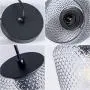 Mini 1-Light Single Pendant Lighting, Contemporary Vase Shade Hanging Light Fixture with Handblown Clear Glass for Kitchen Island,Dining Room,Restaurant