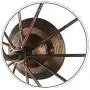Water Pipe Wall Sconce, SUN RUN Metal Vintage Round Turntable Style Industrial Wall Light Fixture with Retro Style for Bar, Kitchen, Living Room, Bedroom,E26 Socket Lamp