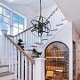 Farmhouse Pendant Light Fixture 4 Light,Globe Foyer Chandelier,Industrial Metal Pendant Lights Island Kitchen Dining Room