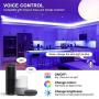 LXHL 65.6ft LED Strip Lights Compatible with Alexa Google Home for 46-60in TV App Control Multi-Color Light Sync with Music for PC Laptop Desk USB Powered (Only Supports 2.4GHz WiFi)