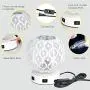 Lifeholder Table Lamp, 3 Way Dimmable Bedside Lamp with Dual USB Ports, Modern Globe USB Lamp Include Edison Bulb, Decorative Touch Lamps for Bedroom,Living Room,Office (White)