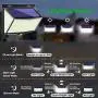 WAKYME Latest 288 LEDs Sensor Light Outdoor, 3 Lighting Modes, 270° Wide Angle Super Bright Solar Light Outdoor, IP65 Waterproof Solar Security Lights Outdoor, 4 Pack