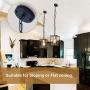Pendant Lighting, UL Listed Cage Kitchen Light Fixtures Industrial Farmhouse Chandelier Black Gold Metal Hanging Lights E26 Modern Ceiling Light for Kitchen Island Entryway Dining Room Bedroom Foyer