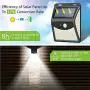 Solar Lights Outdoor[4 Optional Lighting Modes & 270° Lighting Angle], Towkka 222 LED Solar Motion Sensor Lights Wireless IP65 Waterproof Outdoor Security Lights for Deck, Fence, Yard, Patio(6 Pack)